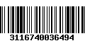 Código de Barras 3116740036494