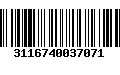 Código de Barras 3116740037071