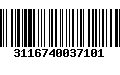 Código de Barras 3116740037101