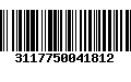 Código de Barras 3117750041812