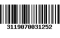 Código de Barras 3119070031252