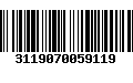 Código de Barras 3119070059119