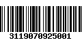 Código de Barras 3119070925001