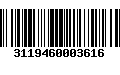 Código de Barras 3119460003616