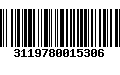 Código de Barras 3119780015306