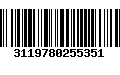 Código de Barras 3119780255351