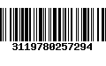 Código de Barras 3119780257294