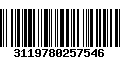 Código de Barras 3119780257546