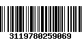 Código de Barras 3119780259069