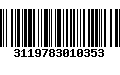 Código de Barras 3119783010353