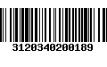 Código de Barras 3120340200189