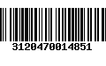 Código de Barras 3120470014851