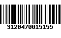 Código de Barras 3120470015155