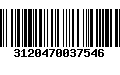 Código de Barras 3120470037546