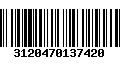 Código de Barras 3120470137420