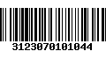 Código de Barras 3123070101044