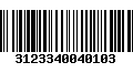 Código de Barras 3123340040103