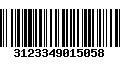 Código de Barras 3123349015058