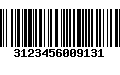 Código de Barras 3123456009131