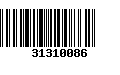 Código de Barras 31310086