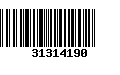 Código de Barras 31314190