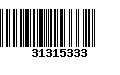 Código de Barras 31315333