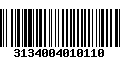 Código de Barras 3134004010110