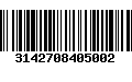 Código de Barras 3142708405002