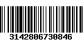 Código de Barras 3142806730846