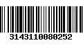 Código de Barras 3143110080252