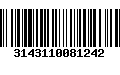 Código de Barras 3143110081242