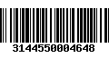 Código de Barras 3144550004648