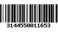 Código de Barras 3144550011653