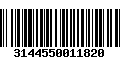 Código de Barras 3144550011820