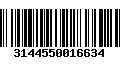 Código de Barras 3144550016634