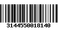 Código de Barras 3144550018140