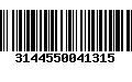 Código de Barras 3144550041315