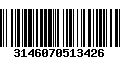 Código de Barras 3146070513426