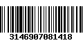 Código de Barras 3146907081418