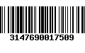 Código de Barras 3147690017509