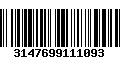 Código de Barras 3147699111093