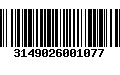 Código de Barras 3149026001077