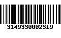 Código de Barras 3149330002319