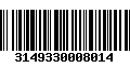 Código de Barras 3149330008014