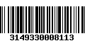 Código de Barras 3149330008113