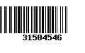 Código de Barras 31504546