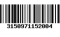 Código de Barras 3150971152004