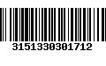 Código de Barras 3151330301712