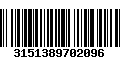 Código de Barras 3151389702096