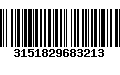 Código de Barras 3151829683213